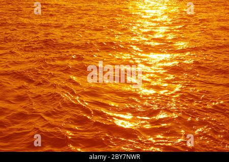 Tramonto arancione Foto Stock