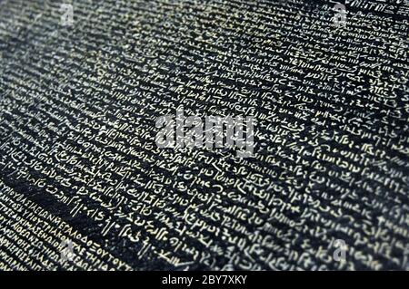 Stele di Rosetta Foto Stock