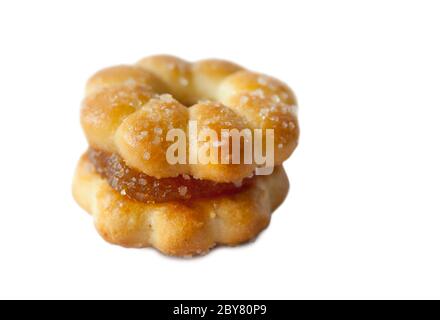 Biscotti con inceppamento primo piano Foto Stock