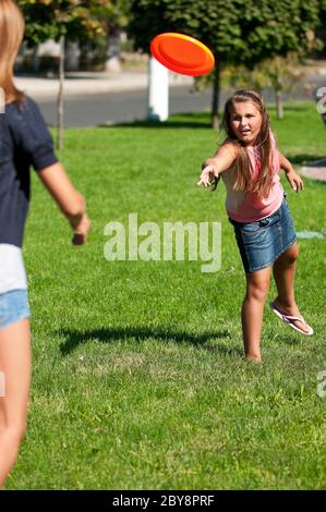 Sorelle felici Foto Stock