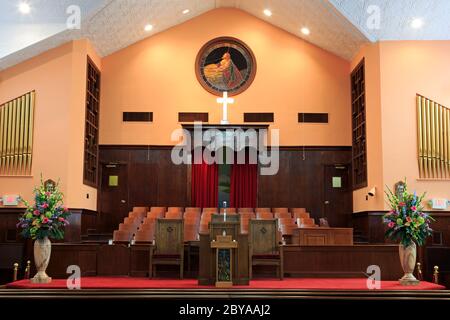 Chiesa Battista di Ebenezer, Martin Luther King, Jr. Sito storico nazionale, Atlanta, Georgia, Stati Uniti Foto Stock