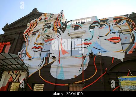 Facciata del Centro Culturale Recoleta o Centro Culturale Recoleta nel marzo 2018, Buenos Aires, Argentina Foto Stock