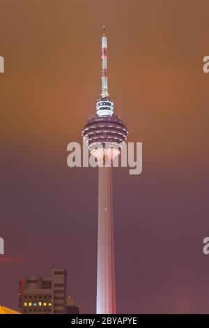 Menara tv tower a Kuala Lumpur (Malesia) Foto Stock