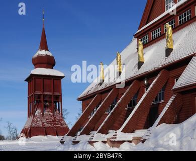 chiesa di Kiruna Foto Stock