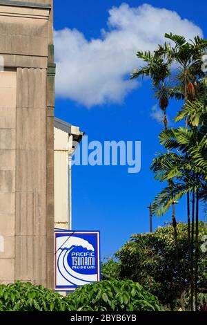 Pacific Tsunami Museum, città di Hilo, Hawaii, STATI UNITI D'AMERICA Foto Stock