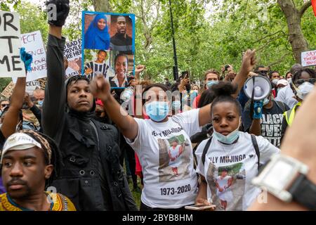 Londra 03 giugno 2020 l'attore di Star Wars John Boyega partecipa a The Black Lives Matter Foto Stock