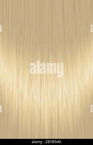 Sfondo realistico biondo dorato capelli lisci texture Illustrazione Vettoriale