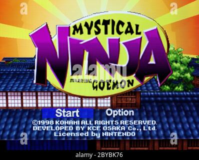 Mystical Ninja con Goemon - Nintendo 64 Videogame - solo per uso editoriale Foto Stock