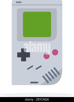 Computer game pad tetris vettore icona piatta isolato Illustrazione Vettoriale