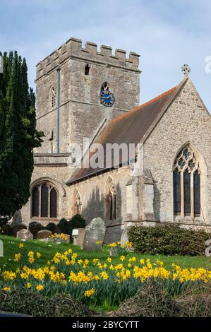Church Street, Beckley, Oxfordshire, Regno Unito Foto Stock