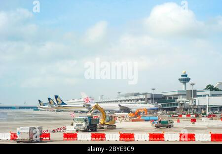 Il Changi International Airport Foto Stock