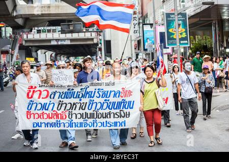 Guy Fawkes anti corruzione in Thailandia Foto Stock