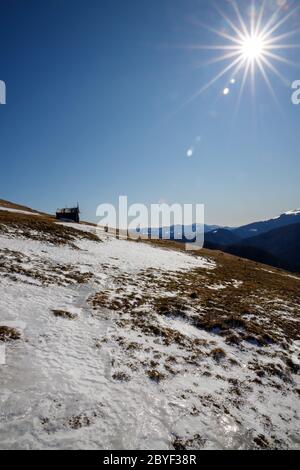 Scoprite le splendide montagne rumene. Transilvania Foto Stock