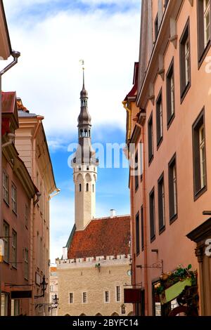 Tallinn, Estonia. Una paletta meteo Old Thomas sul Foto Stock