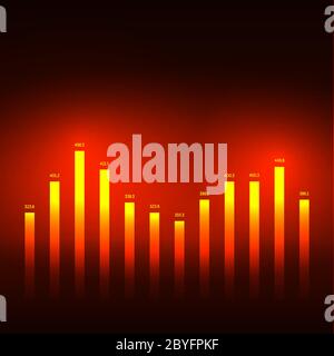 Barra di avanzamento. Elementi infografici di progettazione futuristica, inter. Utente Illustrazione Vettoriale