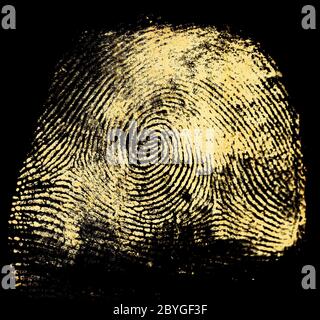 Stampa del pollice Foto Stock