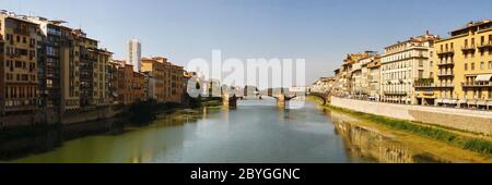 Santa Trinita, il famoso ponte di Firenze Foto Stock