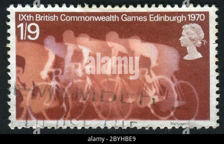 ISOLA DI UOMO - CIRCA 1986: Commonwealth Games Edimburgo, circa 1986. Foto Stock