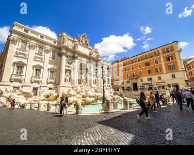 Fontana di Trevi - Roma, Italia Foto Stock