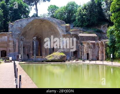 Villa Adriana - rovine di un imperiale Adrian paese Foto Stock