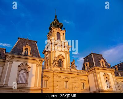 Vista sul Palazzo Festetics Kastely a Keszthely, Ungheria Foto Stock