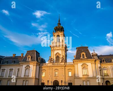 Vista sul Palazzo Festetics Kastely a Keszthely, Ungheria Foto Stock