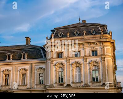 Vista sul Palazzo Festetics Kastely a Keszthely, Ungheria Foto Stock