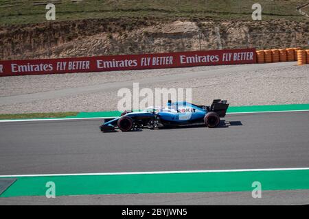 MONTMELLO, SPAGNA-10 MAGGIO 2019: Williams FW42 Formula 1 (pilota: George Russell) Foto Stock