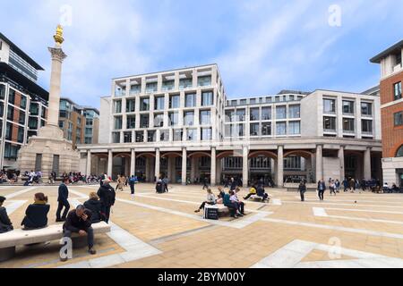 London Stock Exchange Group edificio e uffici in Paternoster Square, City of London, England, Regno Unito. Foto Stock