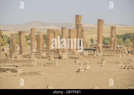 Lapidi di selgiuchi in turchia Ahlat Foto Stock