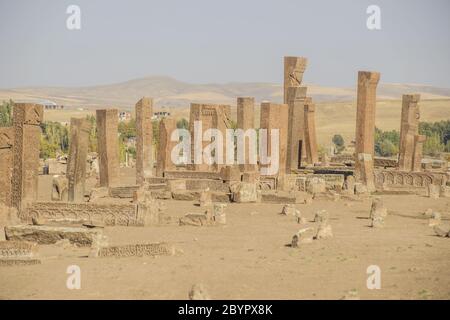 Lapidi di selgiuchi in turchia Ahlat Foto Stock