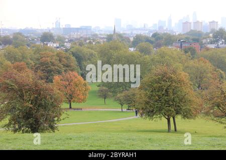 Primrose Hill a Londra in Inghilterra Foto Stock