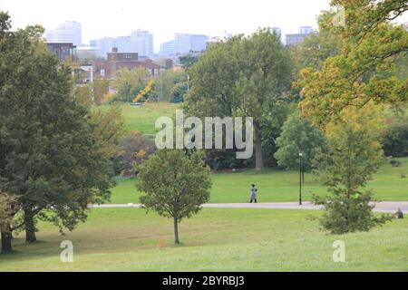 Primrose Hill a Londra in Inghilterra Foto Stock