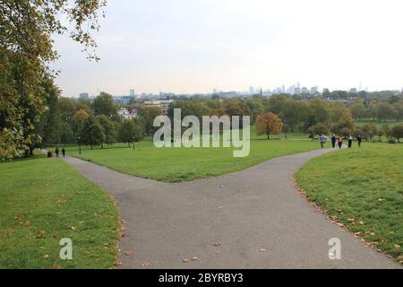 Primrose Hill a Londra in Inghilterra Foto Stock