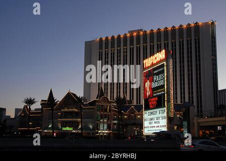 Tropicana Hotel Las Vegas 533 Hotel e luoghi più importanti a Las Vegas il posto più bello di Las Vegas Foto Stock