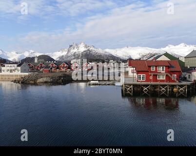 Villaggio di pescatori Svolvær Foto Stock