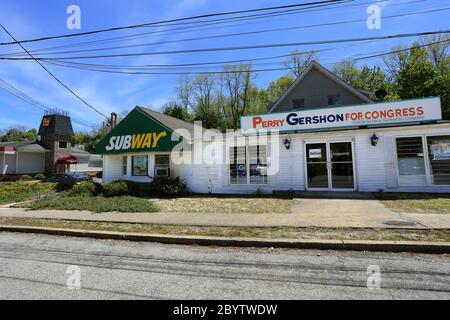 Woods Corner Rd. Stony Brook Long Island New York Foto Stock