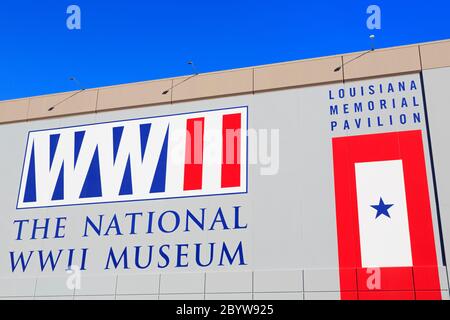 Nazionale di guerra mondiale 2 Museo, Warehouse District, New Orleans, Louisiana, Stati Uniti d'America Foto Stock