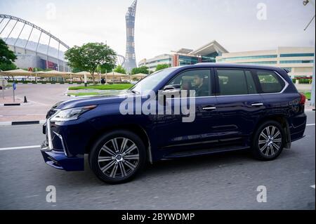 Lexus LX 570 modello 2020. SUV di lusso full-size. Una divisione di lusso della Toyota Foto Stock