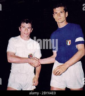 1968 finale del Campionato europeo tra Italia e Jugoslavia (1-1 dts; 2- 0 ripetizione) Foto Stock