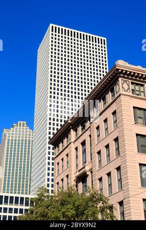 Carondelet Street, Warehouse District, New Orleans, Louisiana, Stati Uniti Foto Stock