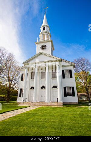 Prima Chiesa Congregazionale di Litchfield, CT Foto Stock