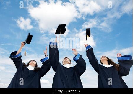 studenti laureati Foto Stock