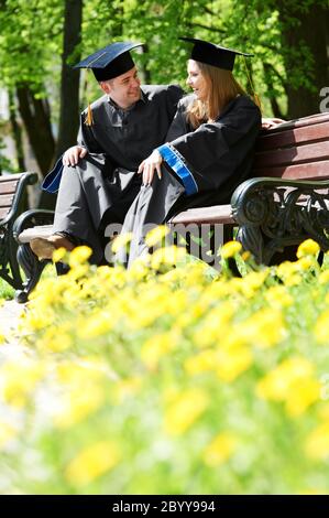 laureati studenti senior Foto Stock