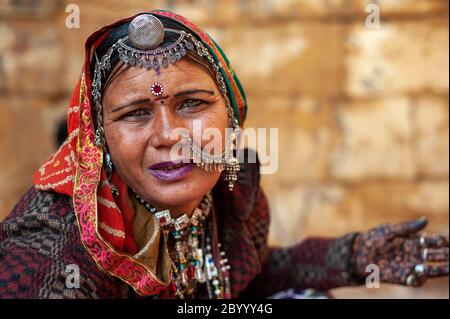 Jaisalmer, Rajasthan. Il 10 dicembre 2016. Foto Stock