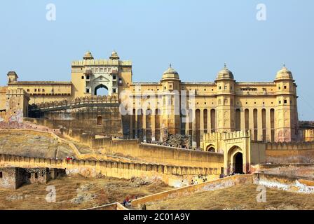 Forte di Amber a Jaipur India Foto Stock