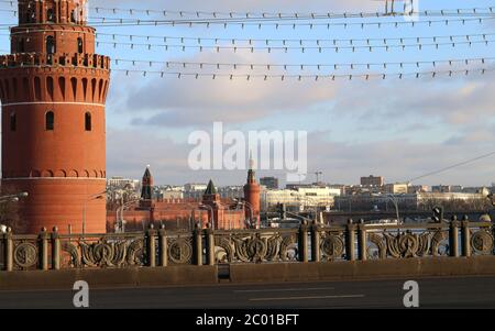 Vodovzvodnaya Moscow Kremlin tower Foto Stock