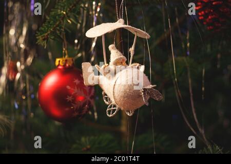 Weihnachtstimmung mit Fliegerträume Foto Stock