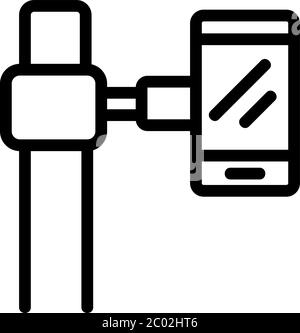 icona smartphone su treppiede - illustrazione vettoriale Illustrazione Vettoriale