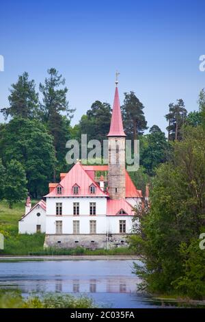Priory Palace di Gatchina, Russia (costruito nel 1799) Foto Stock